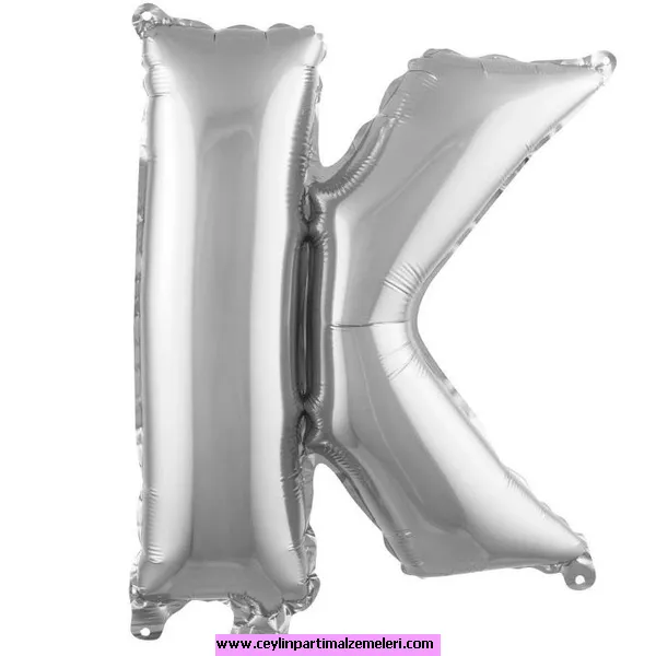 K Gümüş Folyo Balon